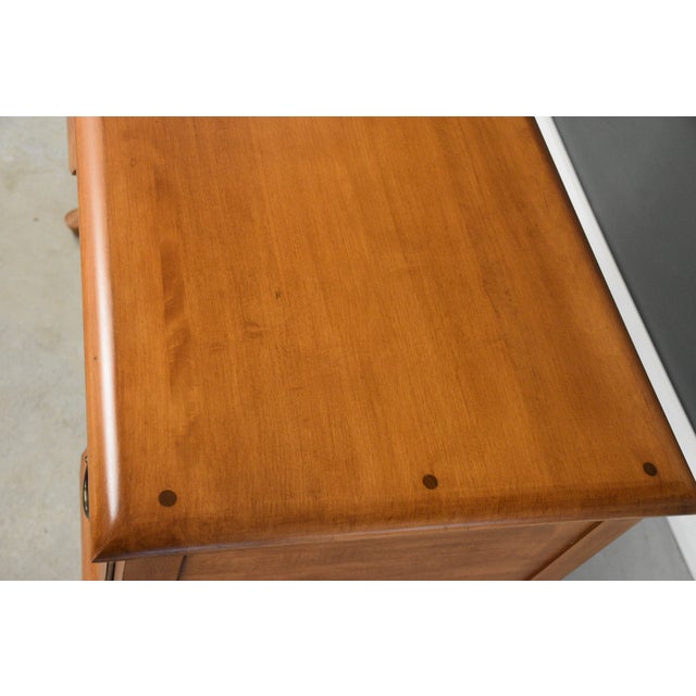 1960s Solid Maple Low Boy Dresser Vanity For Sale - Image 9 of 10
