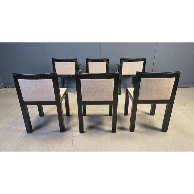 Teatro Chairs by Aldo Rossi and Luca Meda for Molteni, 1980s, Set of 6 For Sale - Image 9 of 18