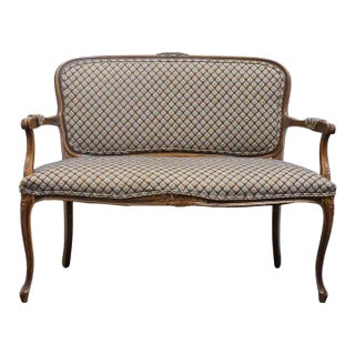 Harris Marcus Country French Provincial 50" Settee - Made in Italy For Sale