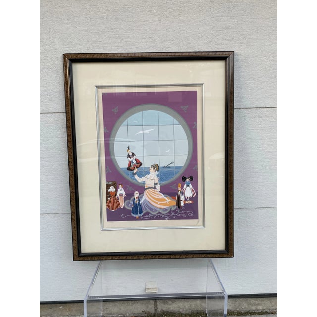 Art Deco Erte Les Poupees Russes 1979 Serigraph For Sale - Image 3 of 9