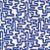Harlequin Meander Fabric in Lapis/Spinel - a Sample For Sale