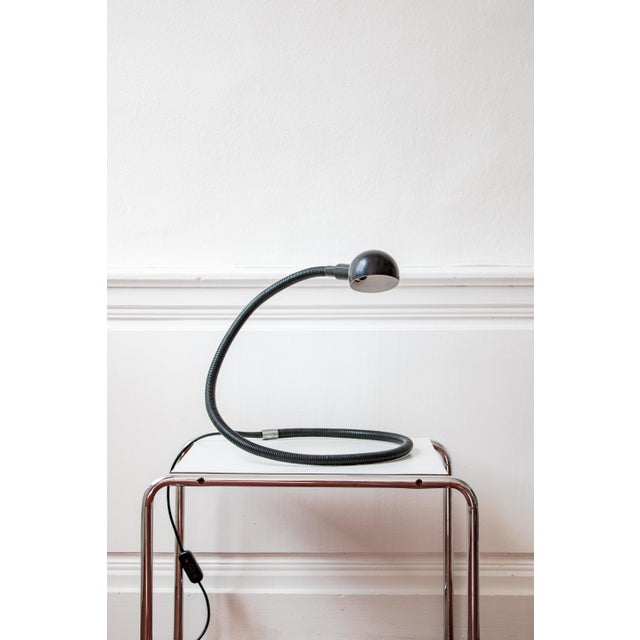 Large Black Hebi Lamp by Isao Hosoe for Valenti, 1970s For Sale - Image 4 of 16
