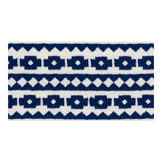 Sample - Schumacher Talitha Tape in Blue For Sale