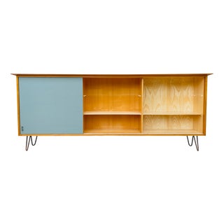 Vintage High Oak Sideboard, 1960s For Sale