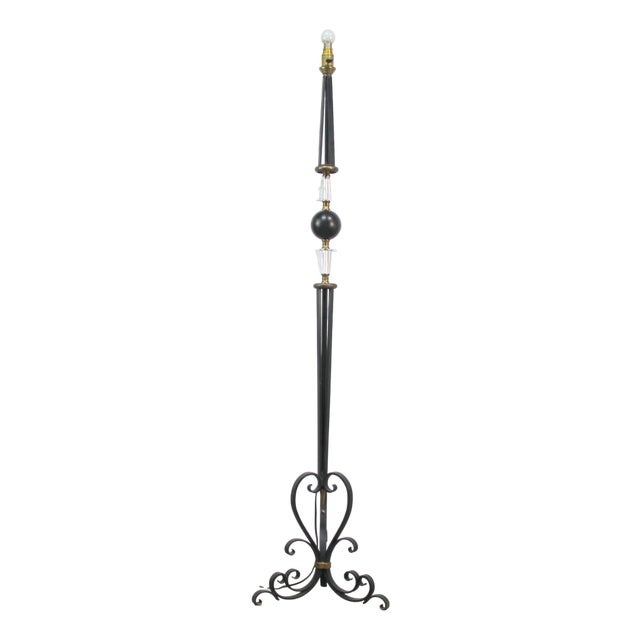 French Floor Lamp, 1940s For Sale