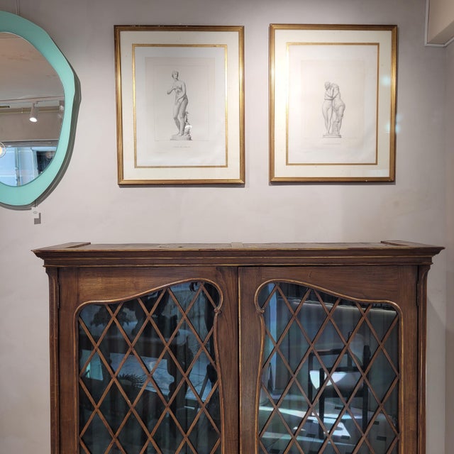 Art Nouveau Display Cabinet in Stained and Gilded Pine Wood, England, 1930 For Sale - Image 18 of 18