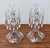 Glass Vintage Art Nouveau Style Pair of Crystal Candlesticks W/Hanging Prisms For Sale - Image 7 of 8