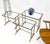 Set of MCM Solid Brass Faux Bamboo Glass Top Nesting Side End Tables Stands For Sale - Image 13 of 15