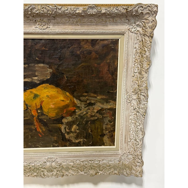 Odon Morinyi (Hungarian, 1877-1958), Impressionist Still Life With Duck, 1942 For Sale - Image 4 of 13