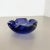 Heavy Blue Murano Glass Shell Bowl or Ashtray, Italy, 1970s For Sale - Image 4 of 17