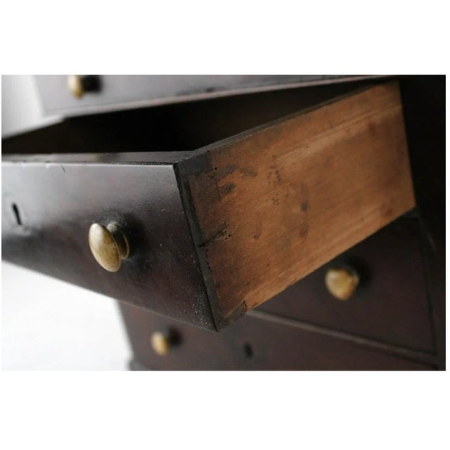 Antique Salesman Sample Empire Mahogany Chest of Drawers For Sale - Image 9 of 11