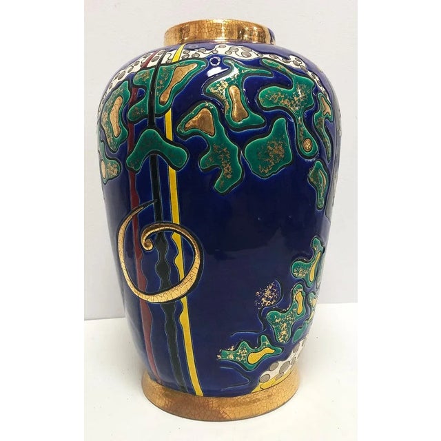 Longwy Marielle Sirtelet for Kostka Longwy Vase "Eruption", 11/50 For Sale - Image 4 of 7