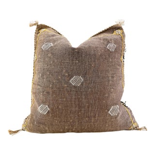 Moroccan Sabra Cactus Silk Pillow Cover For Sale