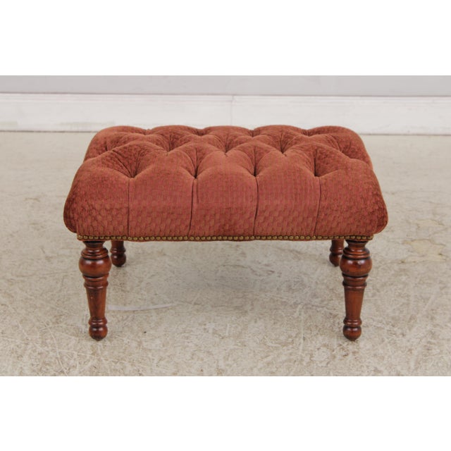 Stickley Leopold Upholstered Chair & Ottoman For Sale - Image 16 of 18