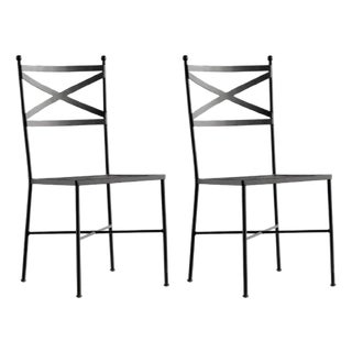 New Iron Dinning Chair with Epoxy Powder Finish For Sale