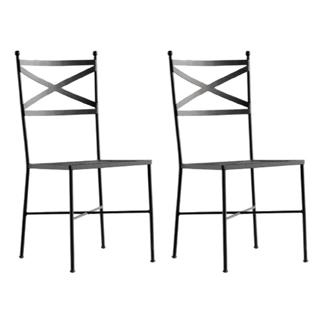 New Iron Dinning Chair with Epoxy Powder Finish For Sale