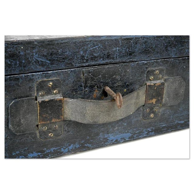 Rustic Box with Blue Patina For Sale - Image 5 of 7