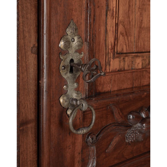 Brown 19th Century French Périgord Walnut Armoire For Sale - Image 8 of 15