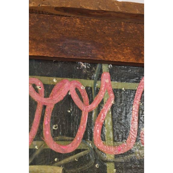 1980s Signed Oil on Canvas of 'Old Albert' With Coors Beer Sign (D. 1983) | in Handmade Oak Frame For Sale - Image 10 of 11