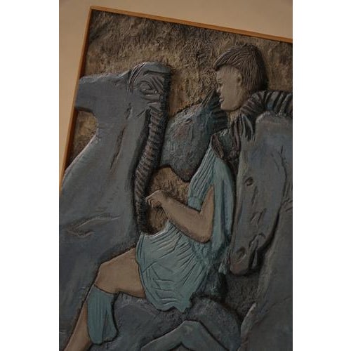 Mid-20th Century Modern Wall Relief with Figural Motif, 1950s For Sale - Image 16 of 18