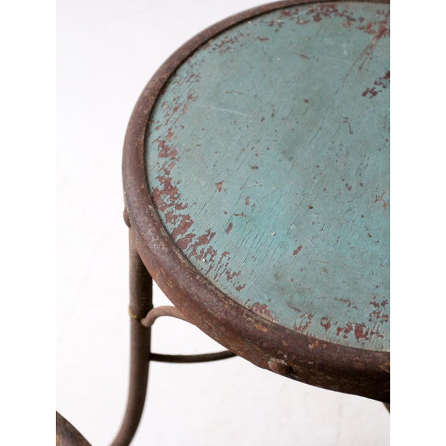 Metal Early 20th Century Art Nouveau Iron Bistro Chairs, Set of 3 For Sale - Image 7 of 18