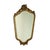 Mid-century Deknudt mirror in a classic wooden frame gilded with gold leaf, entirely in Baroque style; the design is...