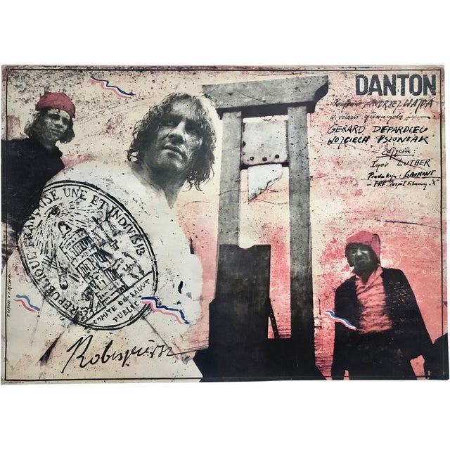 Mid-Century Modern Polish Danton Movie Poster by Andrzej Pągowski, 1982 For Sale - Image 3 of 3