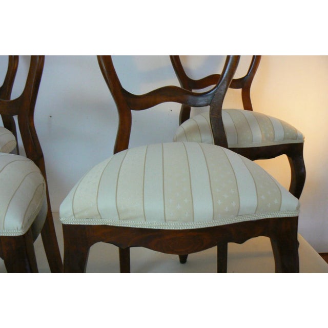Brown Antique Baroque Dining Chairs, Set of 4 For Sale - Image 8 of 12