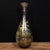 Inside-Painted Glass Vase – Bird & Bamboo Motif, Long Neck For Sale In Los Angeles - Image 6 of 9