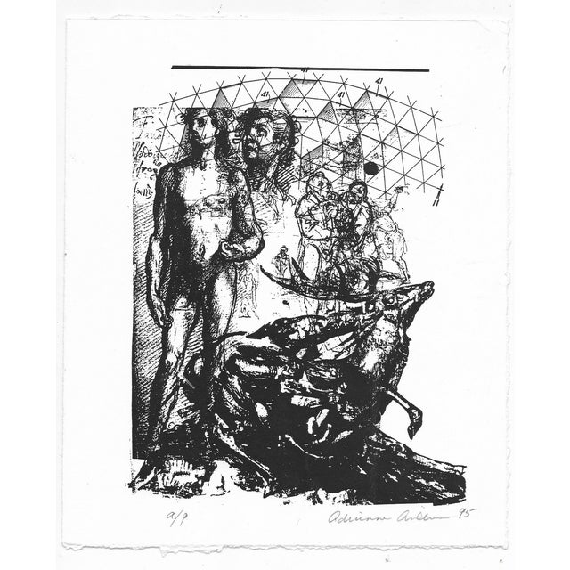 Screenprint by Atlanta artist Adrienne Anderson (1949-2020). Anderson earned her MFA from University of Georgia and taught...