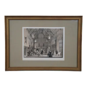 Joseph Nash Mansions of England Hall Athelhampton Dorsetshire Lithograph 21"