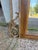 Brown Large Vintage Mediterranean Beveled Wood & Gilt Metal Scrollwork Mirror For Sale - Image 8 of 17
