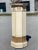 This is a really cool traditional wooden pedestal. The pedestal has been painted in a creamy, off white finish and has...