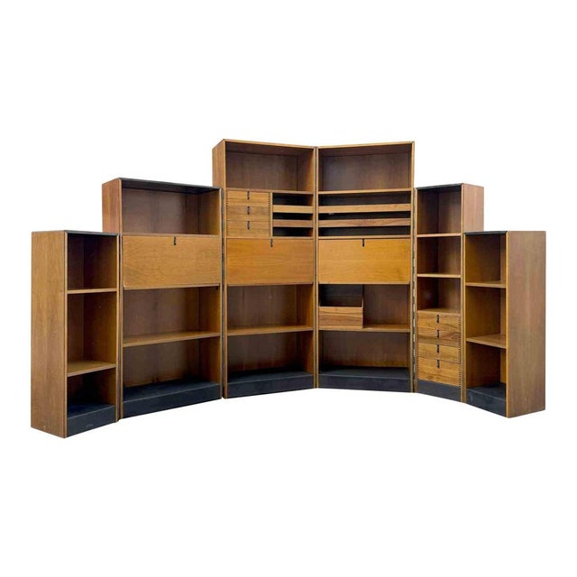 Wood Modular Bookshelf by Afra and Tobia Scarpa for Cassina, Japan, 1971 For Sale - Image 7 of 7