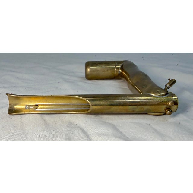 Industrial Rare Antique 1920's Museum Display Brass Bronchoscope Esophagoscope Medical Tool For Sale - Image 3 of 12