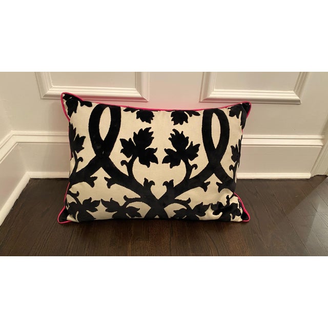 Osborne & Little Black & White Patterned Pillow For Sale In New York - Image 6 of 6