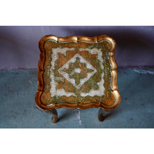 Florentine Baroque Style Gilded Nesting Tables, 1950s, Set of 2 For Sale - Image 14 of 18