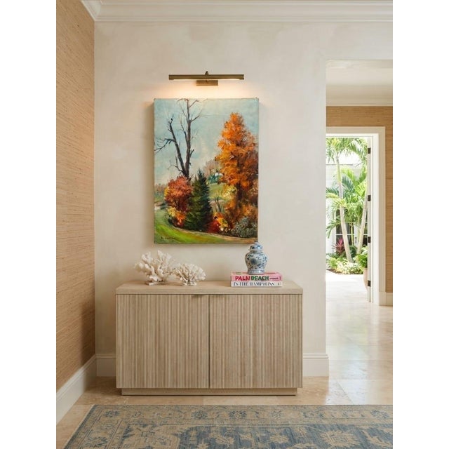 1960s Painting – Autumn Landscape Oil on Canvas Signed Niki A. Karagyllakis For Sale - Image 9 of 12