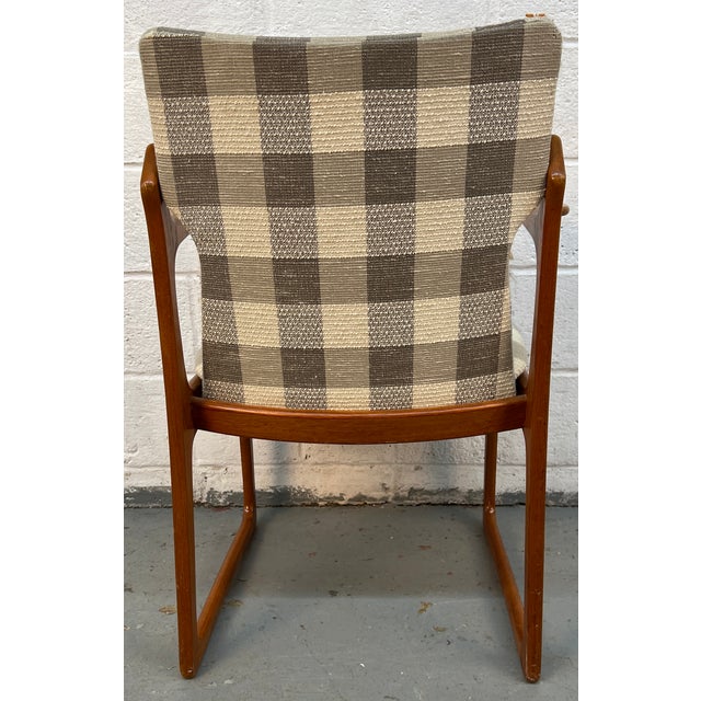 Mid 20th Century Set of Six Danish Mid-Century Modern Teak Sled Leg Dining Chairs by Art Furn For Sale - Image 10 of 17