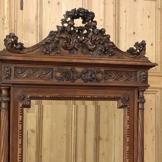 19th Century French Louis XVI Walnut Armoire For Sale In Dallas - Image 6 of 18