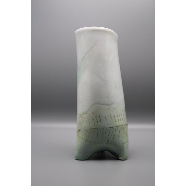 Mid-Century Abstract Pottery Vase For Sale - Image 4 of 5