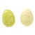 Mid 20th Century Glazed Ceramic Eggs- Set of 2 For Sale