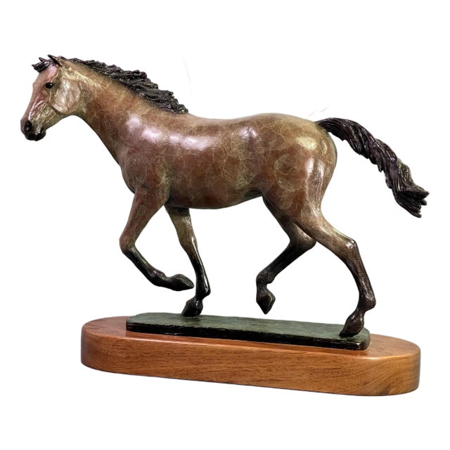 Bronze Horse Sculpture Equine Art Statue “Free Spirit” Limited Edition For Sale