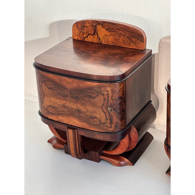 Art Deco Bedside Tables, 1930s, Set of 2 For Sale - Image 13 of 18