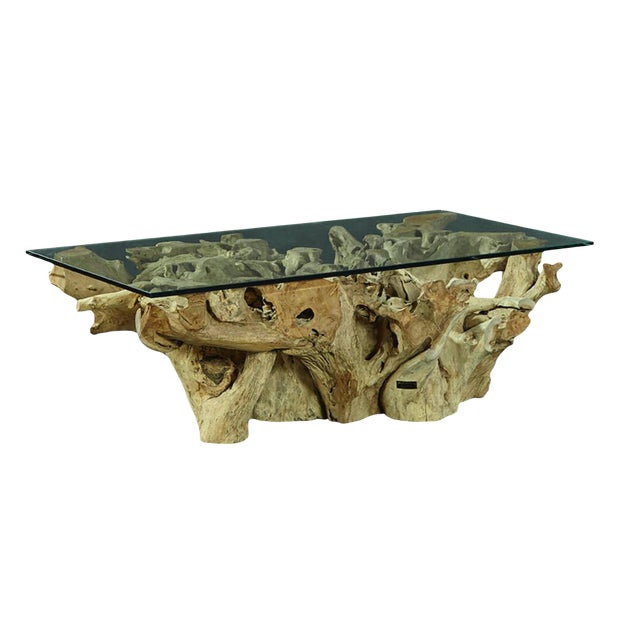 Modern Rustic Driftwood Cocktail Table Chairish