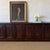 Traditional Bistro Reclaimed Wood Cabinet With 6 Doors in Dark Walnut Finish For Sale - Image 3 of 10