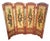 Traditional Antique Italian Floral Scarlet & Black Venetian Painted 4 Panel Folding Screen For Sale - Image 3 of 15