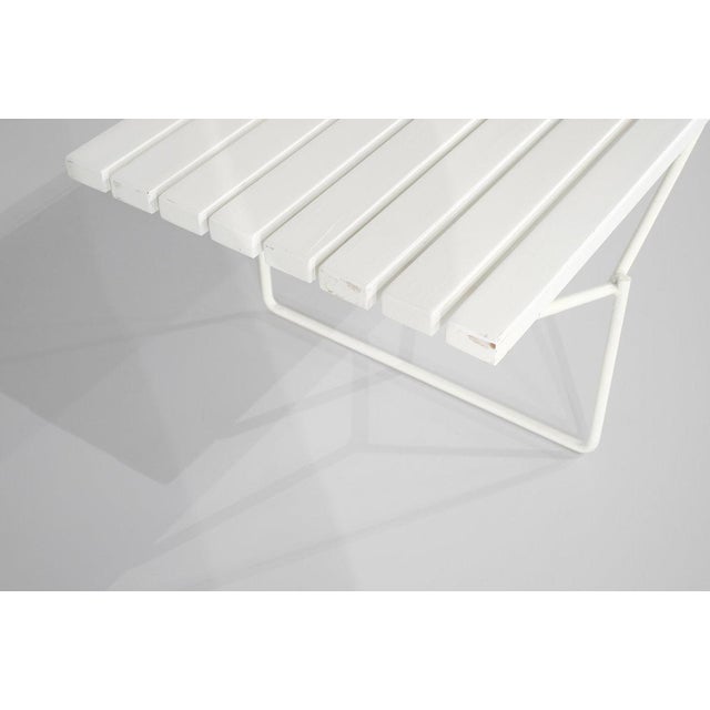 Wood Bench 400 in White Wood by Harry Bertoia for Knoll International, 1970s For Sale - Image 7 of 15