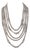 David Yurman Sterling Silver Belmont Drape 5 Row Curb Chain Necklace For Sale