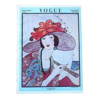 Vintage Poster Lithograph-Vogue-11" X 15" For Sale